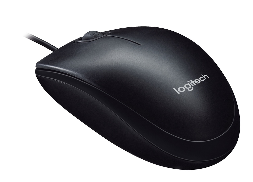 Souris Logitech M90 Filaire USB, Suivi Optique 1000 PPP, Ambidextre, Compatible avec PC/Mac/Portable - Noir