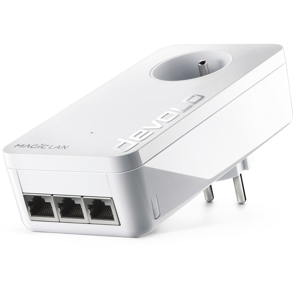 Devolo Magic 2 LAN triple - 2400 Mbit/s - IEEE 802.1p - IEEE 802.3 - IEEE 802.3ab - IEEE 802.3az - IEEE 802.3u - IEEE 802.3x - Gigabit Ethernet - 10,100,1000 Mbit/s - 10BASE-T - 100BASE-TX - 1000BASE-T - 64-QAM - 256-QAM - 1024-QAM - 4096-QAM - BPSK - OFDM - QPS