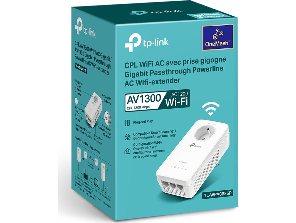 TP-LINK AV1300 Passthrough Powerline Wi-Fi KIT