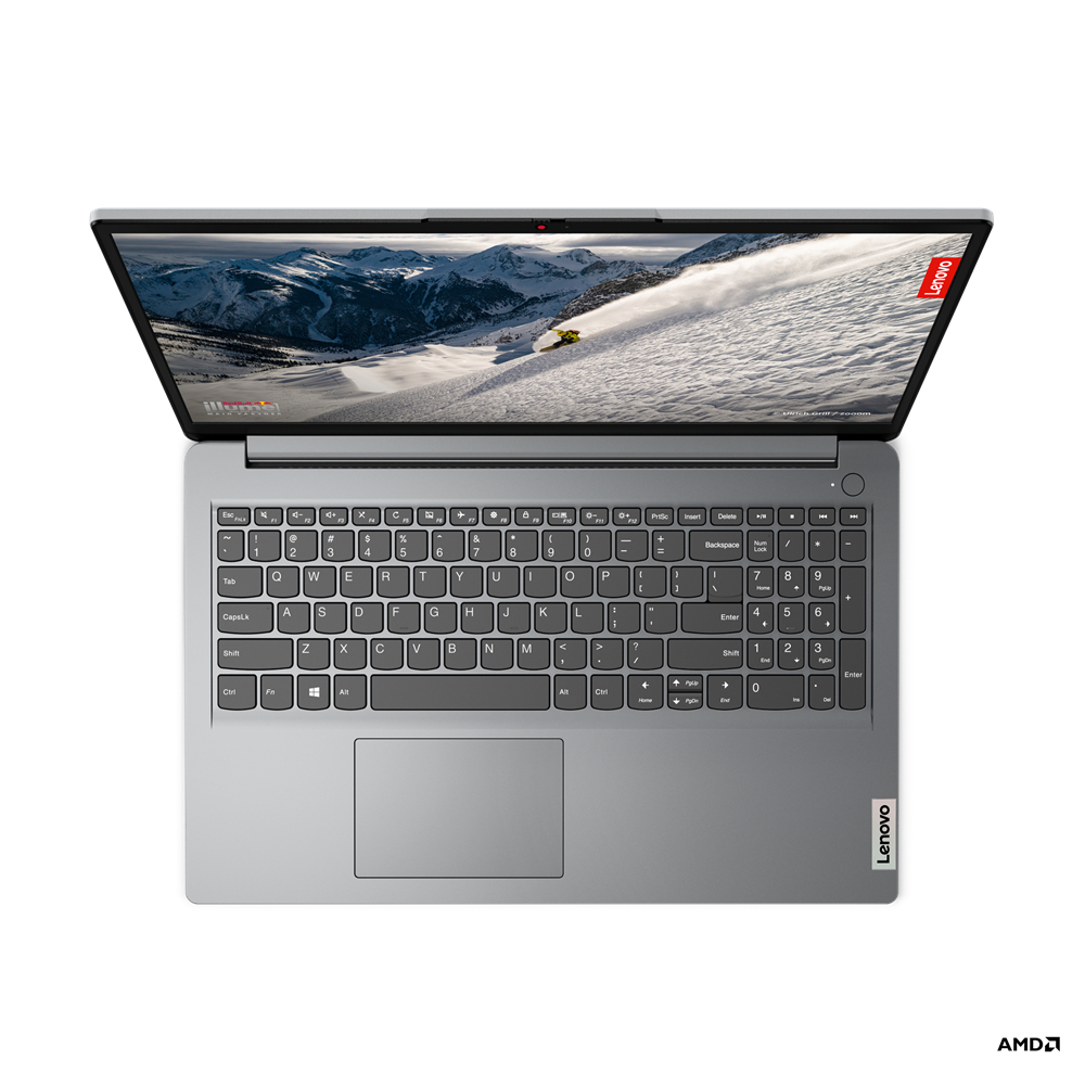 Lenovo IdeaPad 1 15AMN7 Ordinateur portable 39,6 cm (15.6") Full HD AMD Ryzen™ 5 7520U 8 Go LPDDR5-SDRAM 512 Go SSD Wi-Fi 6 (802.11ax) Windows 11 Home Gris