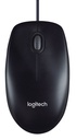 Souris Logitech M90 Filaire USB, Suivi Optique 1000 PPP, Ambidextre, Compatible avec PC/Mac/Portable - Noir