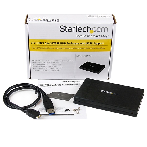 StarTech.com Boîtier USB 3.0 externe pour disque dur de 2,5" SATA III