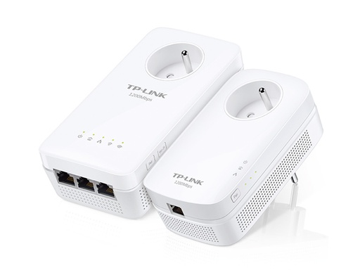 TP-LINK TL-WPA8635P KIT - 1200
Mbit/s - IEEE 1901 - IEEE 802.11a
- IEEE 802.11ac - IEEE 802.11b -
IEEE 802.11g - IEEE 802.11n -
IEEE 802.3 - IEEE... - Gigabit
Ethernet - 1000 Mbit/s - Wi-Fi 5
(802.11ac) - 802.11a - Wi-Fi 5
(802.11ac) - 802.11b - 802.11g -
Wi-Fi 4