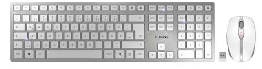 Clavier/souris sans fil Cherry DW 9000 SLIM BLANC